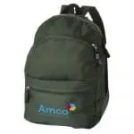 Branded 4 compartment backpack 17L in grey printed with logo