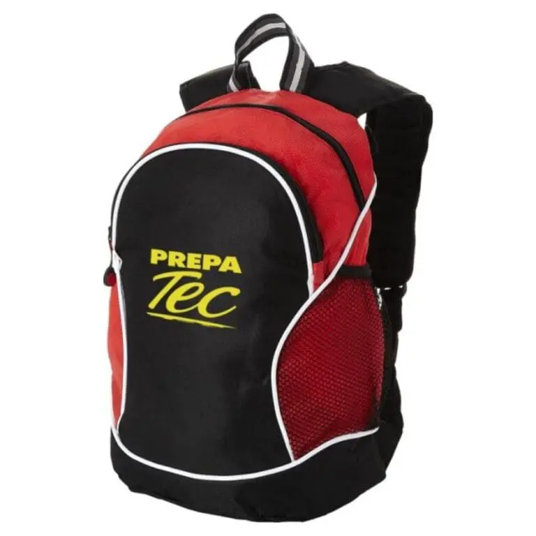 Personalised Boomerang Backpack 22L in red with printed logo