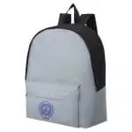 Promotional EnRoute Backpack 23L in black and grey with printed logo