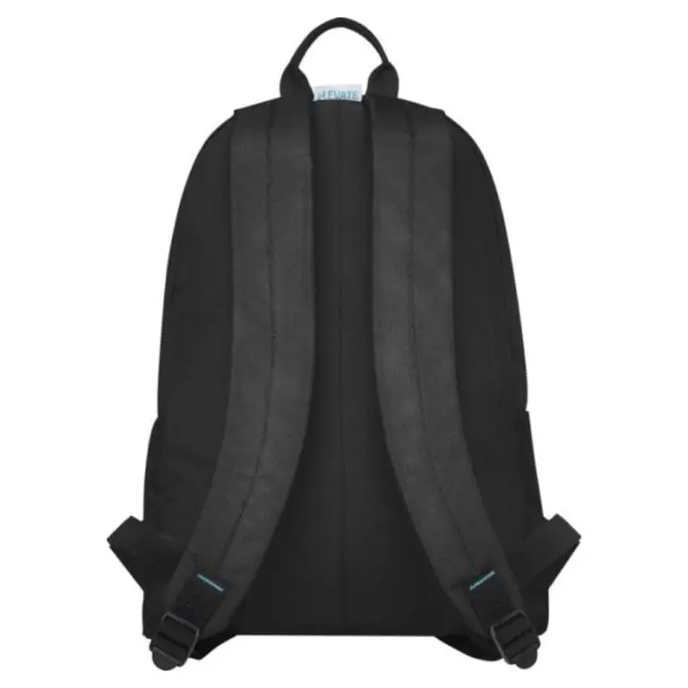 Promotional Stratta Laptop Backpack 15L in black with printed logo