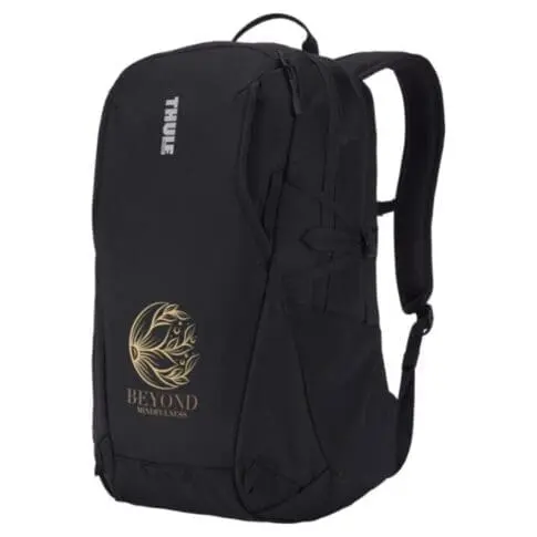 Promotional EnRoute Backpack 23L in black with printed logo