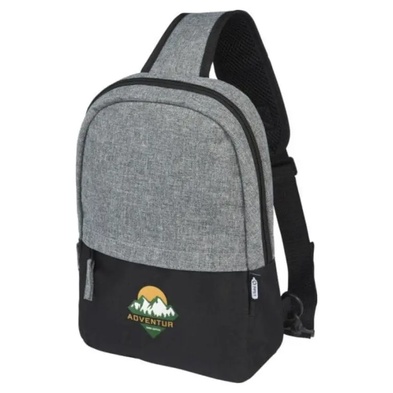 Promotional Utah backpack 23L in grey with printed logo