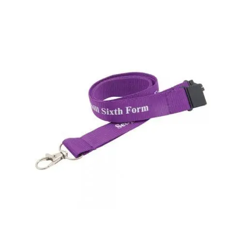 Customised 25mm polyester lanyards with printed logo or designs