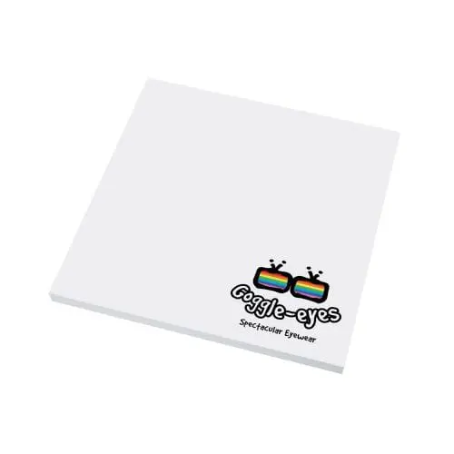 Branded Post-It Style 3 x 3 Sticky Note Pads with printed logo