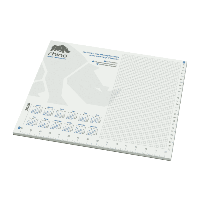 Branded A3 size Desk Note Pads with printed logo