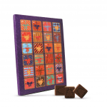 Promotional A4 milk chocolate advent calendar printed with logo or designs