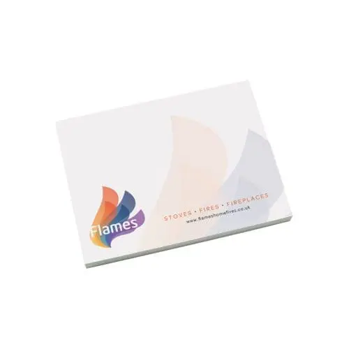 Branded A7 Sticky Note Pads with printed logo