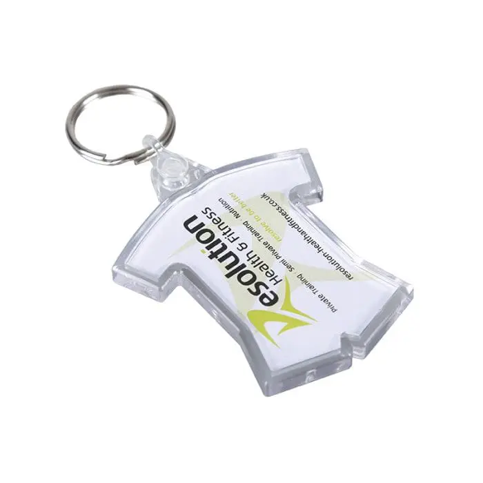 Branded Acrylic Keyring in Sports Kit Shape