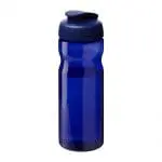 Promotional Active Base Tritan Flip Lid Bottle in blue with blue lid and printed logo or design