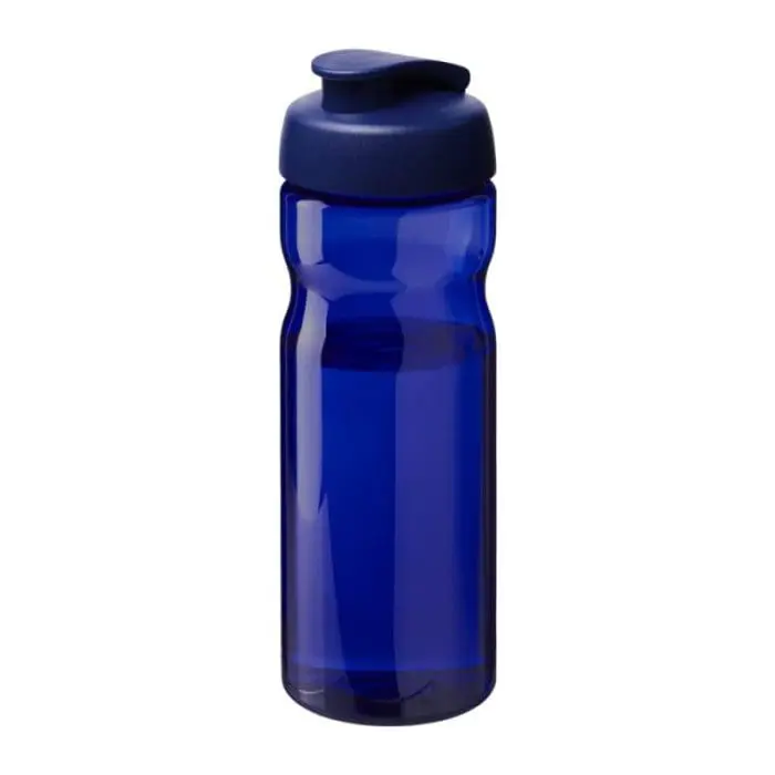 Promotional Active Base Tritan Flip Lid Bottle in blue with blue lid and printed logo or design