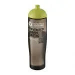 Printed Active Eco Tempo Dome Lid Bottle 700ml in grey with lime lid and printed logo