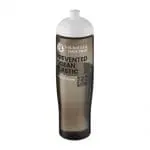 Printed Active Eco Tempo Dome Lid Bottle 700ml in grey with white lid and printed logo