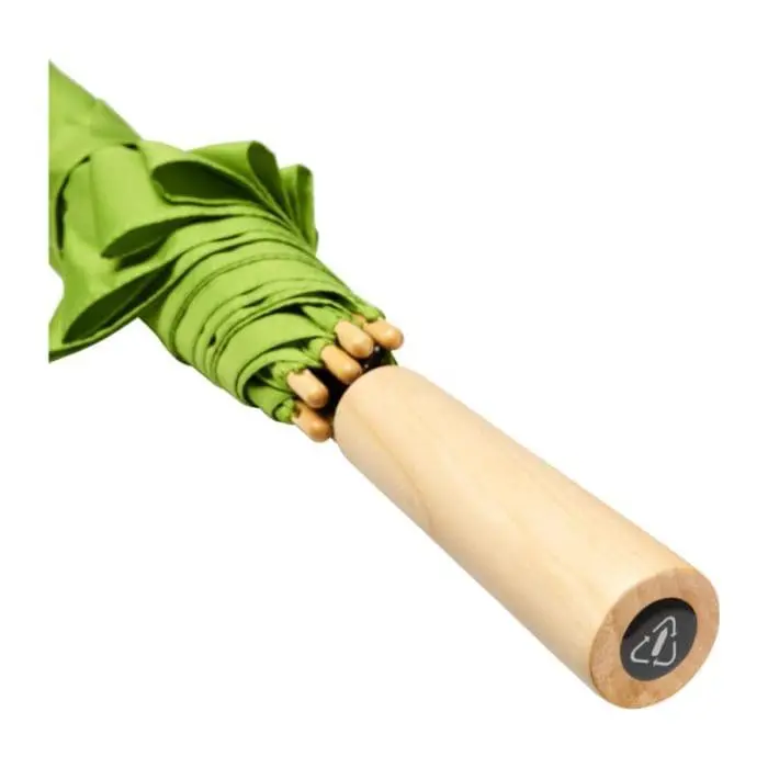 Branded Auto Open Recycled Umbrella in various colours with printed logo