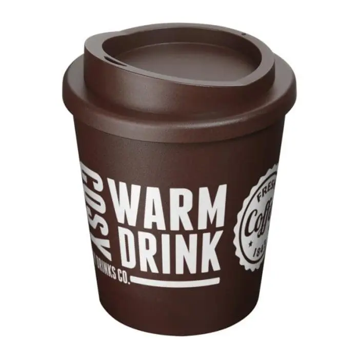 Branded Americano Espresso Insulated Tumbler 250ml in Brown