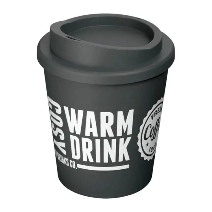 Branded Americano Espresso Insulated Tumbler 250ml in Grey