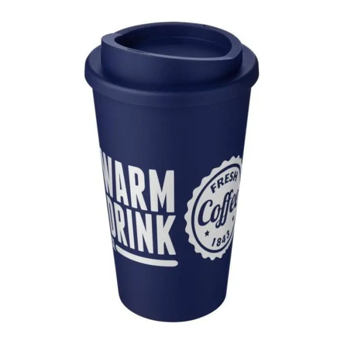 Branded Americano Insulated Tumbler 350ml in Dark Blue