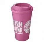 Branded Americano Insulated Tumbler 350ml in Pink