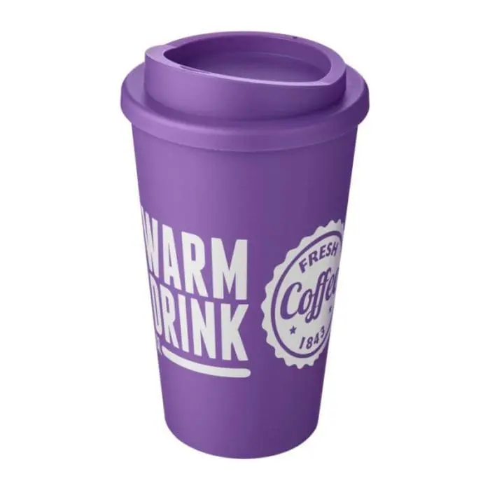 Branded Americano Insulated Tumbler 350ml in Purple