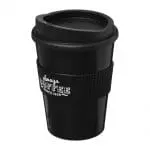 Branded Americano Medium Tumbler with Grip 300ml in Black