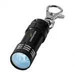 Printed Astro 3-LED Keyring Torch in black with printed logo or design