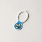 Promotional biodegradable trolley coin clip in white with printed logo or design