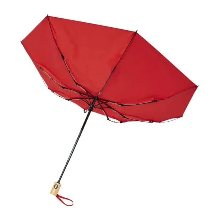 Custom-branded Auto Open & Close RPET folding umbrella with printed logo