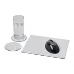 Personalised Brite-Mat Mouse Mat & Coaster Combo 2 printed with logo or design