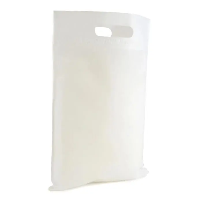 Promotional Brookvale shopper bag in white with printed logo