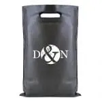 Branded Brookvale shopper bag in black with printed logo