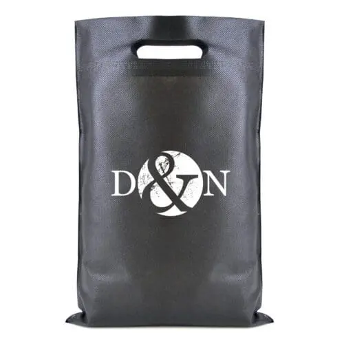 Branded Brookvale shopper bag in black with printed logo