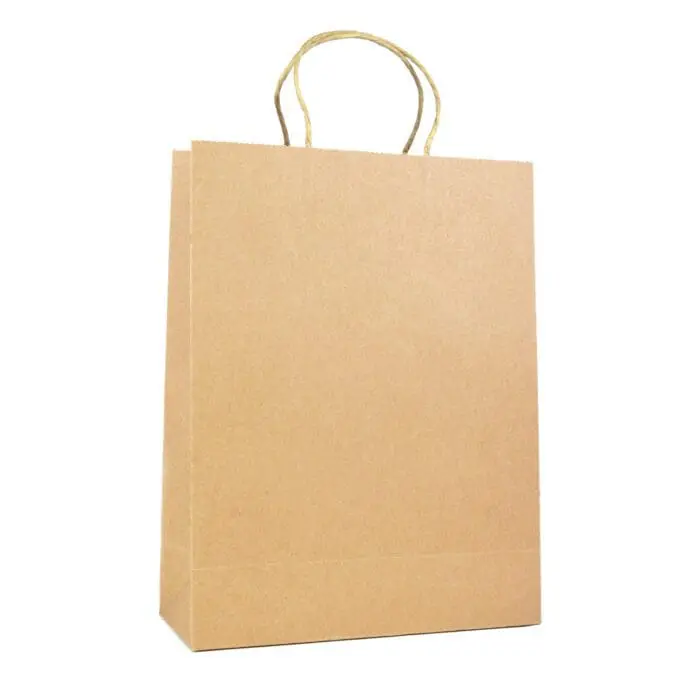 Promotional natural large paper bag with printed logo