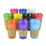 Branded Cafe Coffee Cups Colour Range