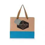 Promotional coloured paper gift bag with printed logo