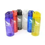 Branded Charlie 550ml Sports Bottle with Sipper and Straw Colour Range