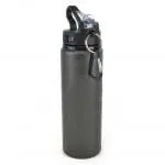 Branded Cherub aluminium bottle 800ml in black with carabiner and printed logo