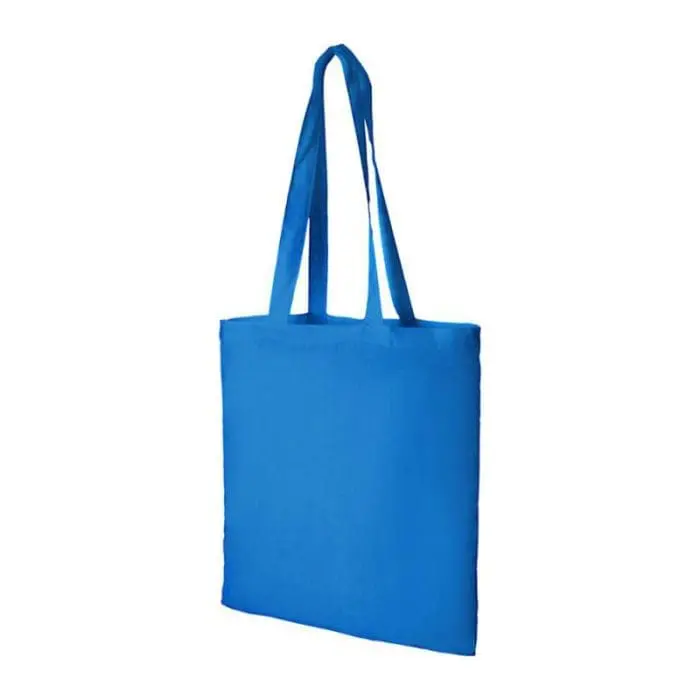 Branded Coloured Cotton Shopper Tote Bags with printed logo