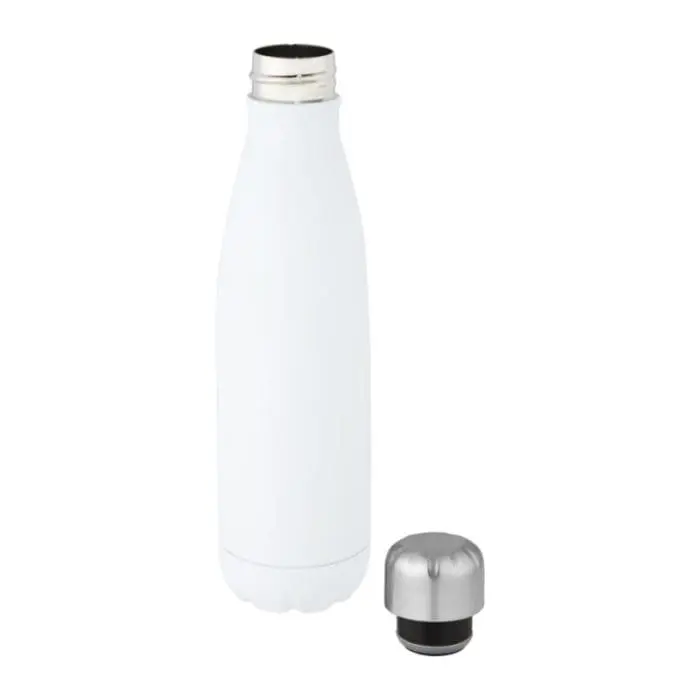 Custom-branded Cove Steel Vacuum Insulated Bottle 500ml in various colours with printed logo