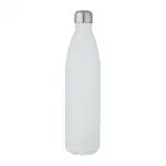 Branded Cove Vacuum Water Bottle 1L in various colours with silver lid and printed logo