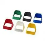 Selection of various colours of branded phone stand with printed logo