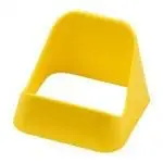 Promotional crib phone stand in yellow with printed logo