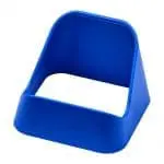 Promotional crib phone stand in blue with printed logo