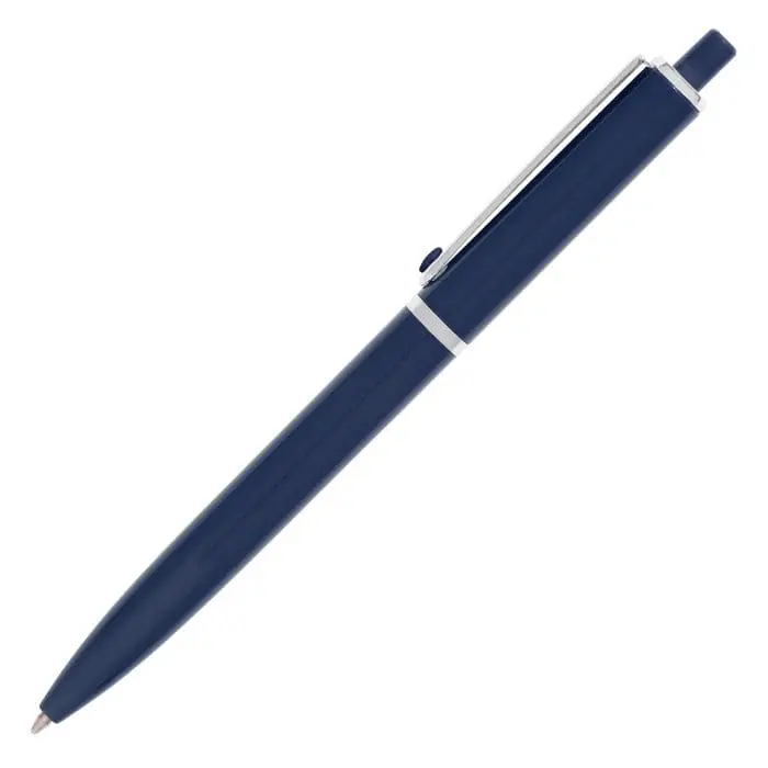 Branded Dottie ball pen in blue with printed logo