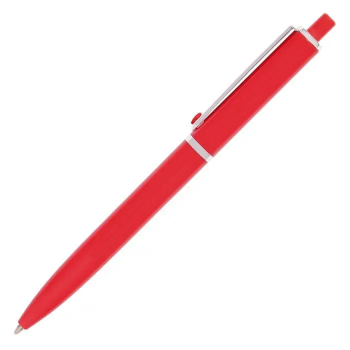 Custom-branded Dottie ball pen in red with printed logo