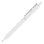 Branded Dottie ball pen in white with printed logo