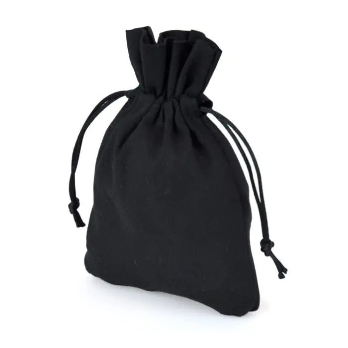 Branded drawstring pouch with printed logo