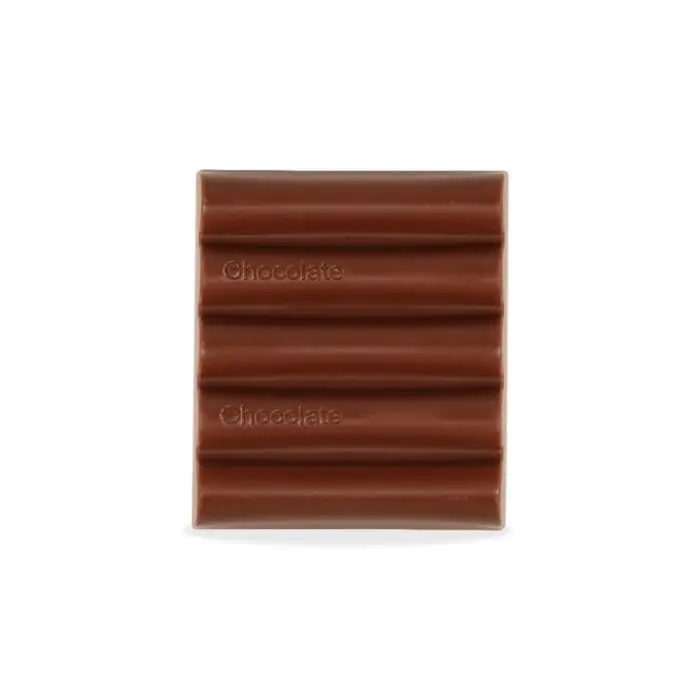 Promotional eco 6 baton bar box with milk chocolate and printed logo