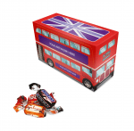 Branded eco bus shaped box with Celebrations chocolates and printed logo