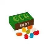 Personalised eco midi box with jolly beans sweets and printed logo