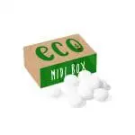 Promotional eco midi box with mint imperials sweets and printed logo