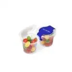 Promotional eco mini pot with jelly beans sweets and printed logo